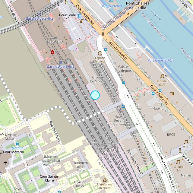 Monde garden access map